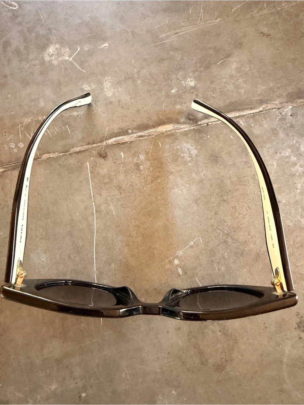Prada Black Cat-Eye Sunglasses with Silver Temples